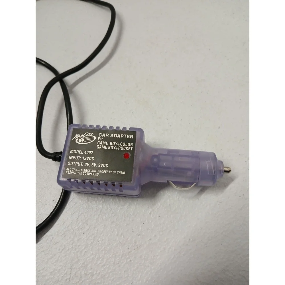 MAD CATZ CAR‎ POWER ADAPTER #4002 for GAME BOY POCKET hand-held system
